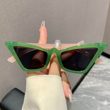2024 Women'S High-End Cat'S Eye Fashion Glasses - Candy Color European & American Street Style Thin Lenses, Durable PC Frame with Metal Hinges, Sporty Design for Casual & Formal Wear, Cat Eye Glasses, Fashion Accessory, Trendy Eyewear, Sleek Construction