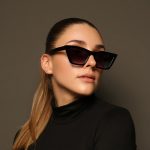 Women'S Oversized-Eye Fashion Glasses- Stylish Black Plastic Frame with Dark Tinted Lenses, Lightweight Comfortable Design Casual& Formal Outfits, Includes Cleaning Cloth
